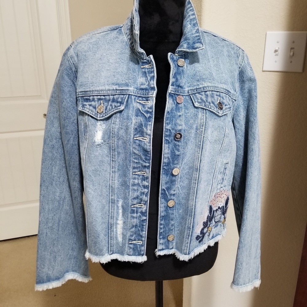 BeBe beautiful denim jkt... Never worn!! - Picture 1 of 9